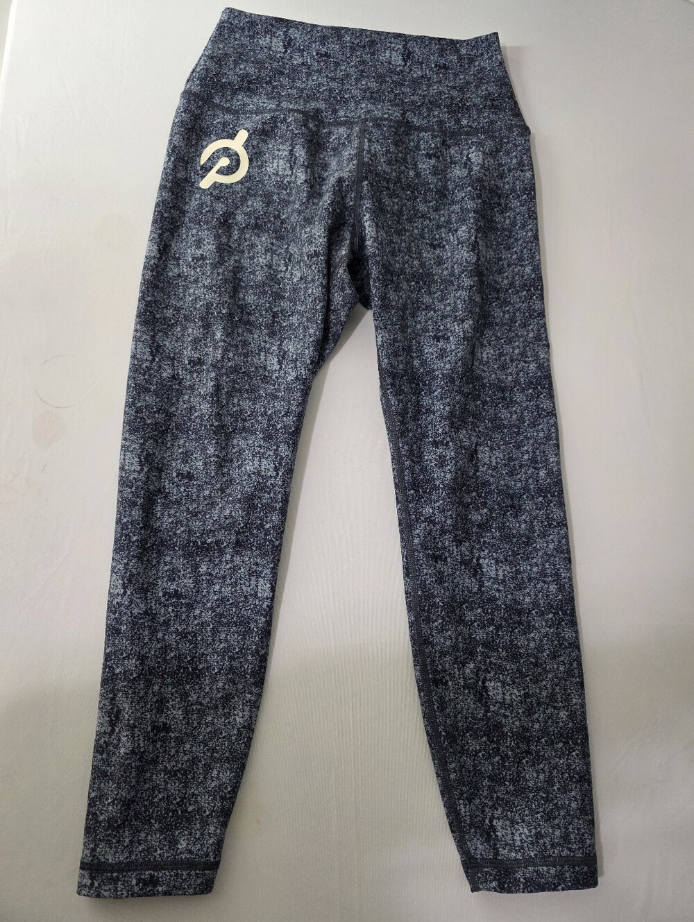 Peloton High Rise Leggings‎ Gray Black Speckled Print Size S